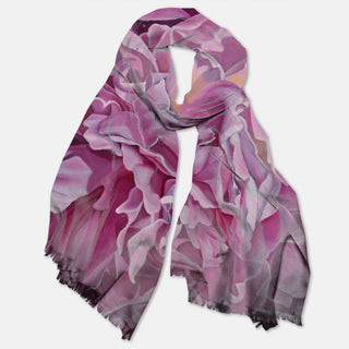 Pashmina Scarf – Pink Peonies | Bashful Beauties