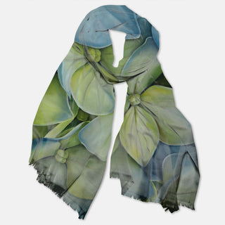 Pashmina Scarf – Blue Hydrangea | Renewed Peace