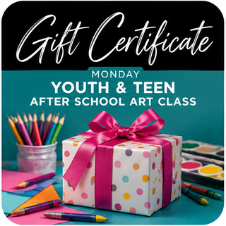 Youth & Teen Art Class Gift Certificate