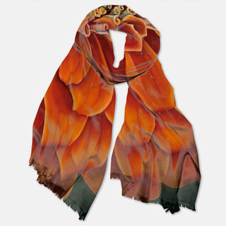 Pashmina Scarf – Orange Zinnia | Enduring Inspiration